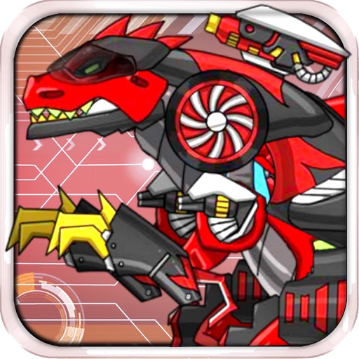 Dinosaur Wars: children's toys, dinosaurs of the Jurassic and the future of machine warriors- Tyrannosaurus Fit icon