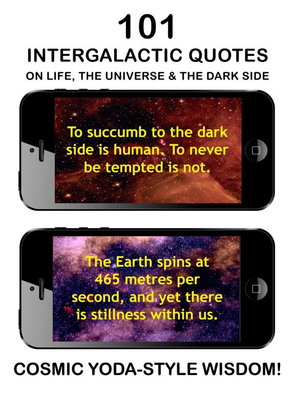 Screenshot #4 pour INTERGALACTIC WISDOM: Best App Of Daily Yoda-Style Quotes, Phrases & Cosmic Sayings About Space, The Stars, The Universe & The Dark Side