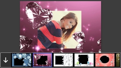 Screenshot #1 pour Diamond Photo Frames - Elegant Photo frame for your lovely moments