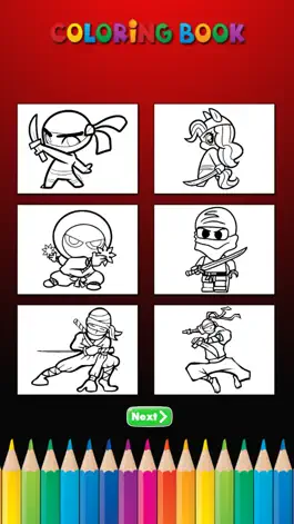 Game screenshot The Ninja Coloring Book: Learn to draw and color a ninja, weapon and more mod apk