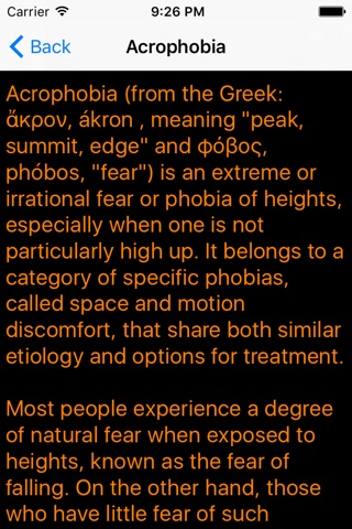 Phobia Guide screenshot 2