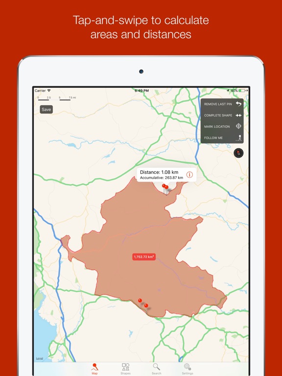 Distance Tool iPad screenshot 5 - Utilities app