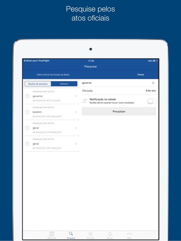 EGBA - Imprensa Oficial iPad screenshot 4