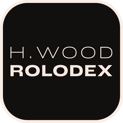 h.wood Rolodex