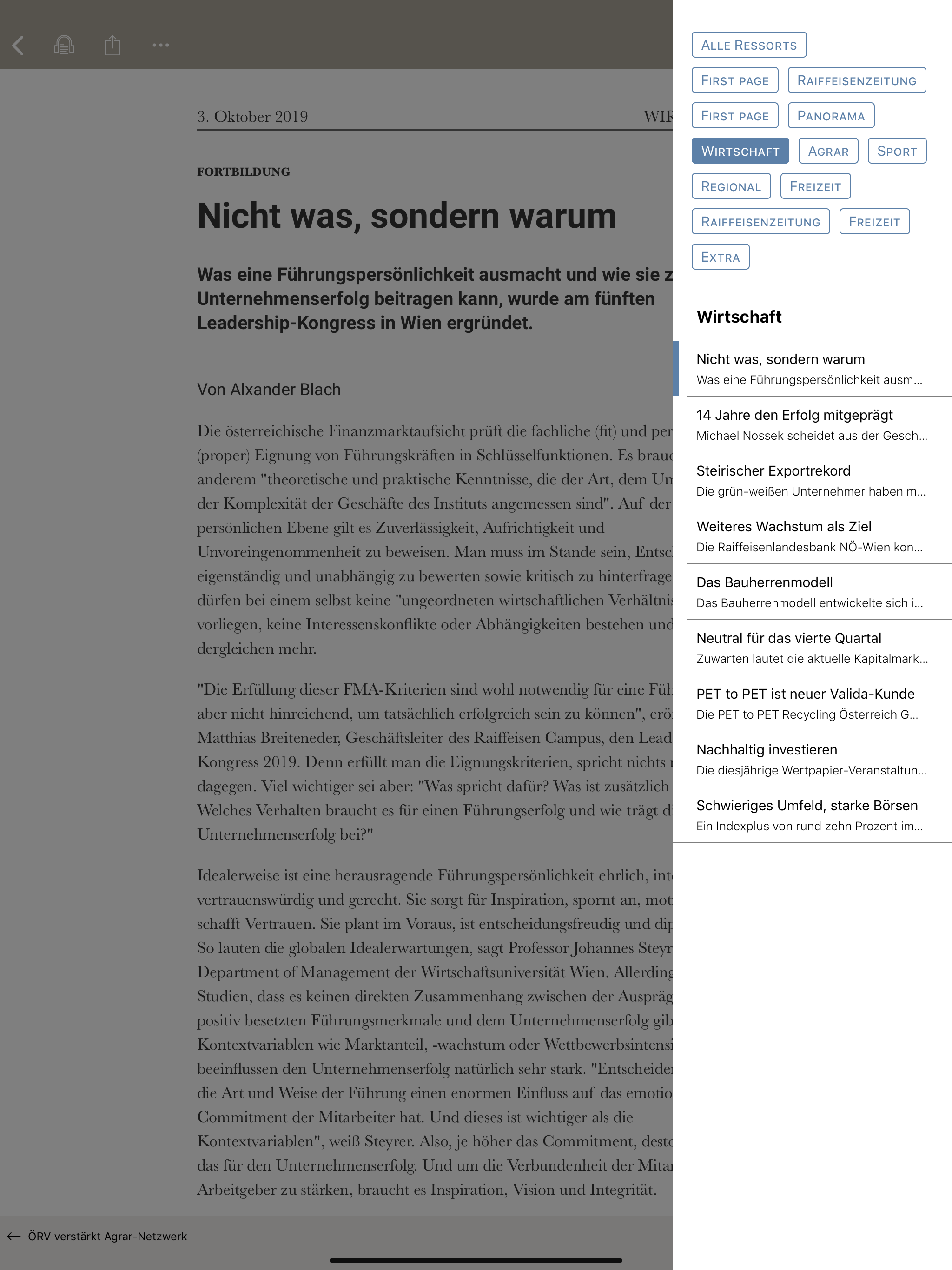 Raiffeisenzeitung