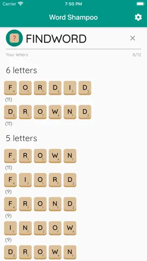 Word Shampoo screenshot 3