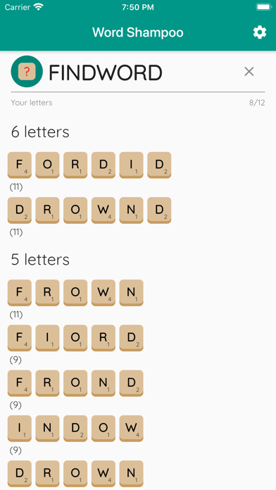 Screenshot #3 pour Word Shampoo
