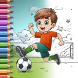 Paint magic soccer pages - Ícone do app
