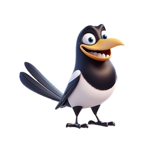 Happy Magpie Stickers icon