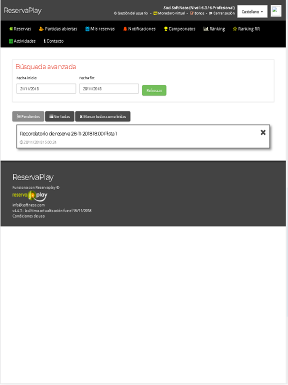 ReservaPlay iPad screenshot 4