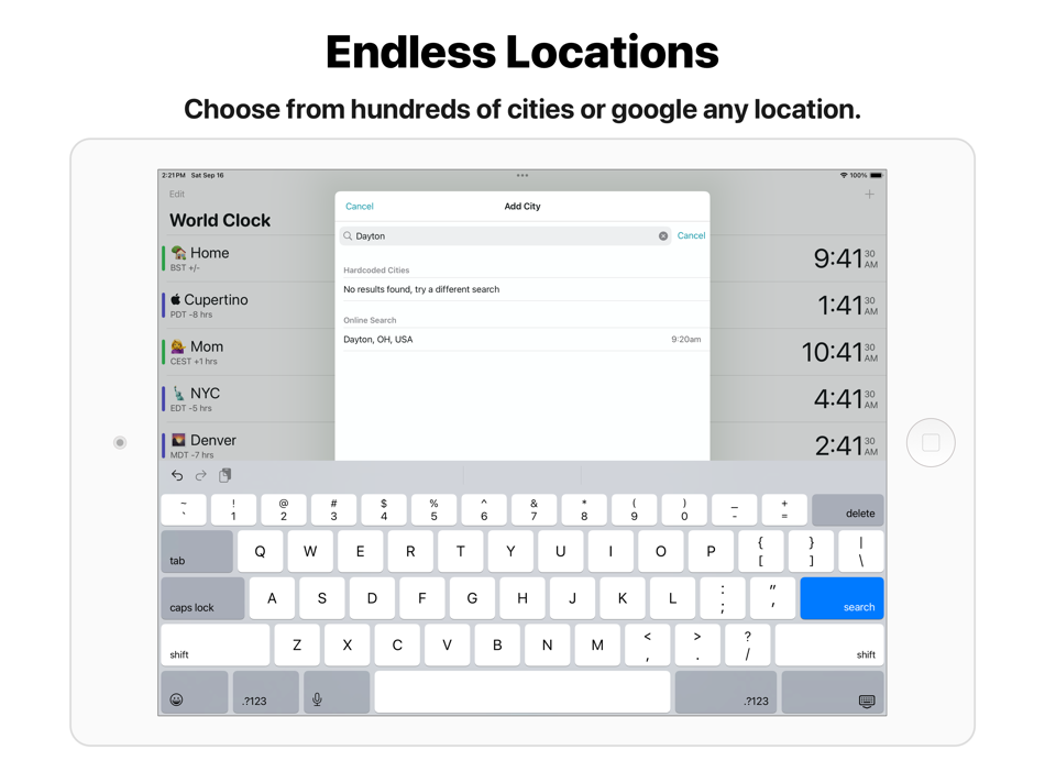 #6. World Clock Timezone Converter (macOS) Podle: Lasmit TLB Ltd