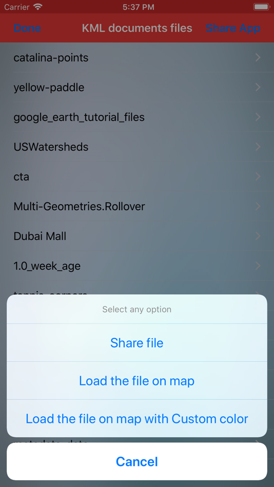 #10. Kml Viewer-Kml Converter app (iOS) By: p swagath