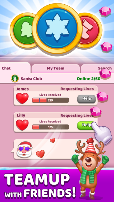 Christmas Santa's Match 3 Screenshot