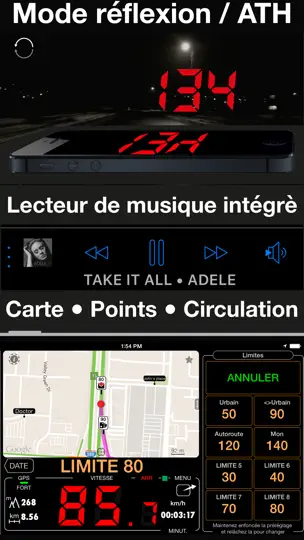 Capture d'écran de Compteur De Vitesse 55 Pro sur iPhone 4