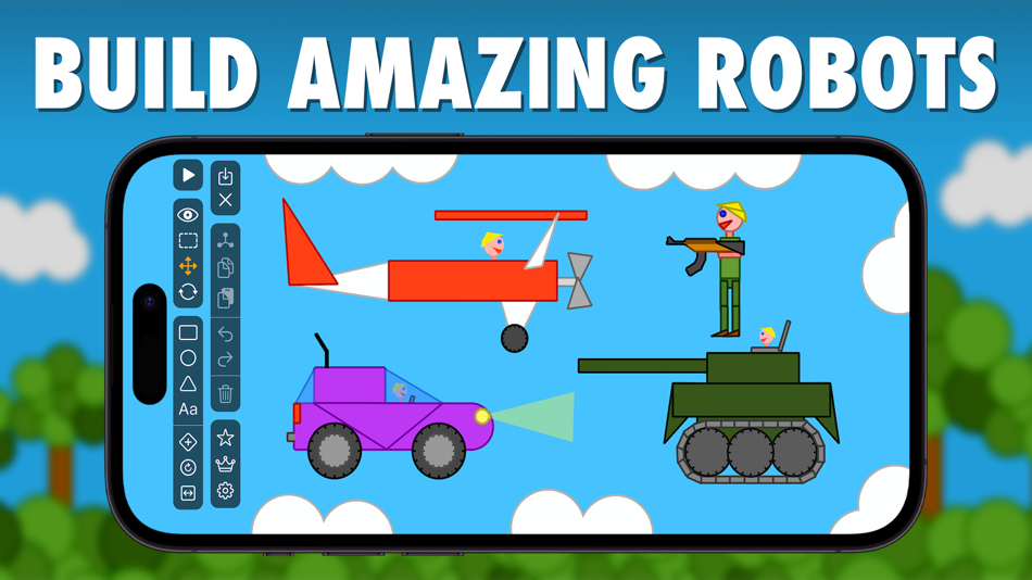 #2. RobotMania: Physics Sandbox (iOS) Podle: Simon Zvara