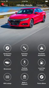 Hillside Honda DealerApp screenshot