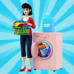 Wash Laundry Shop Simulator 3d