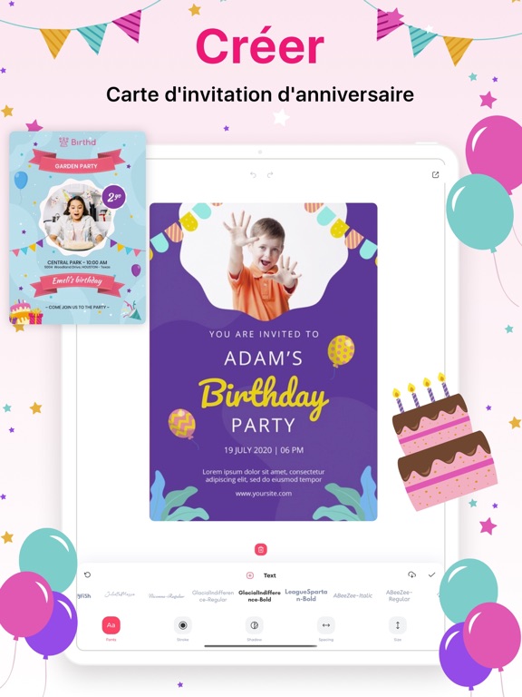 Screenshot #6 pour Créateur d'invitations