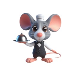 Mouse Waiter Stickers