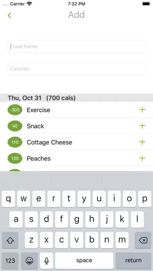 Swift Calories screenshot 2