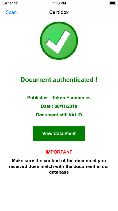 CertiDox screenshot