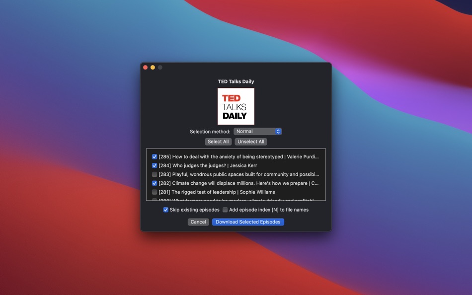 #2. Podcast Archiver (macOS) By: Fredrik Blank
