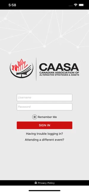 CAASA Events screenshot 2