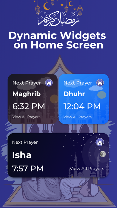 Athan Prayer Time Muslim Qibla Screenshot