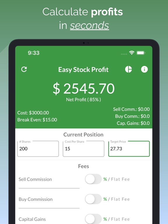 Screenshot #4 pour Easy Stock Profit Calculator