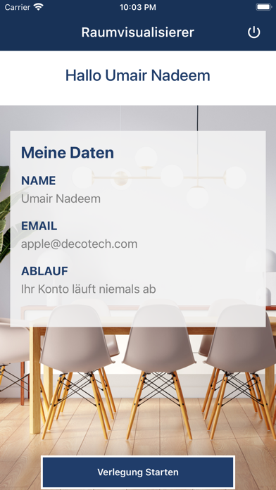 Decotec Raumvisualisierer Screenshot