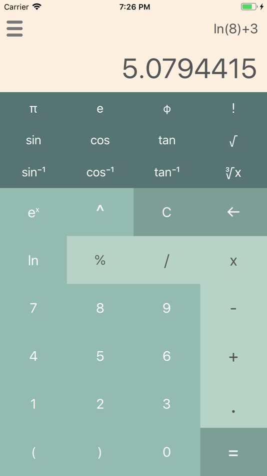 #4. Scientific CalcX (iOS) 由: 可 陈