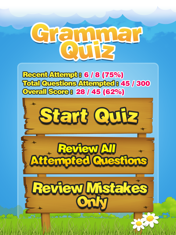 Grammar Quiz - Elementary K-5 iPad screenshot