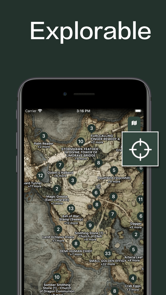 #2. Elden Ring Map: Game Companion (iOS) 由: 晟 潘