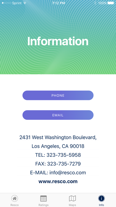 Resco Electric iPhone screenshot 1 - Business app