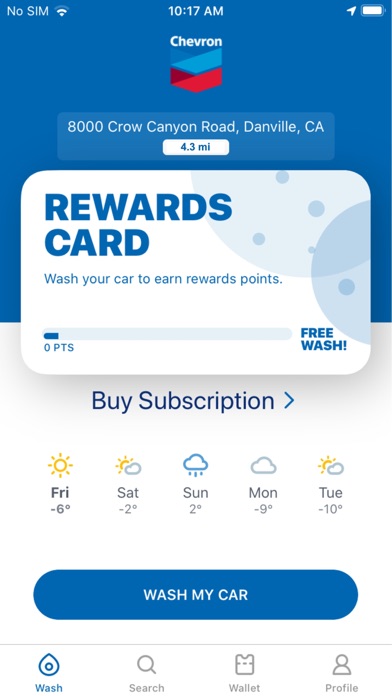 Chevron Car Wash Screenshot