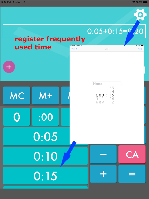 Time:Calc+ iPad screenshot