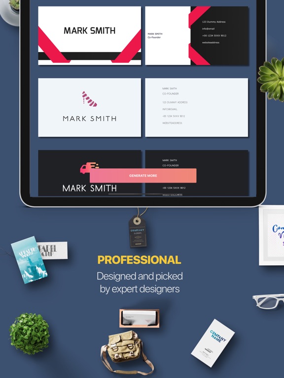 AI Business Card Maker QR iPad screenshot 5 - Business app