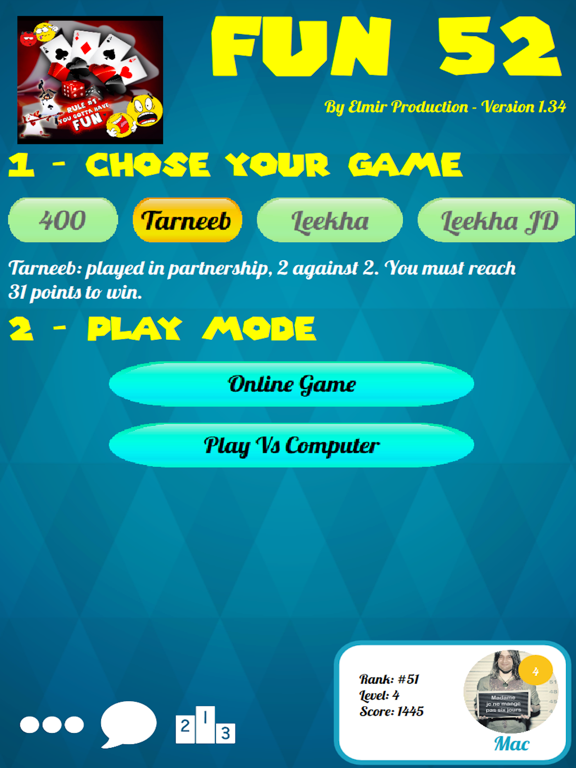 Fun52 iPad screenshot