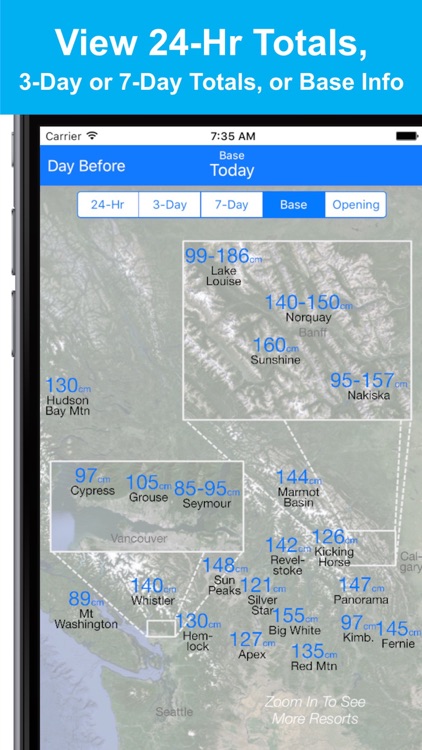 British Columbia-Alberta Snow