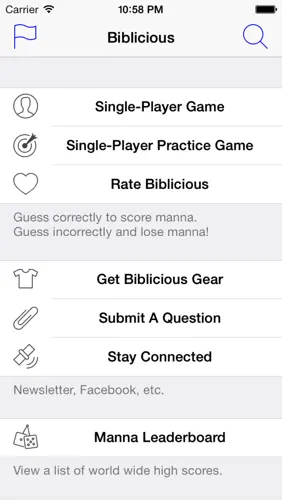 Biblicious Bible Trivia screenshot 1