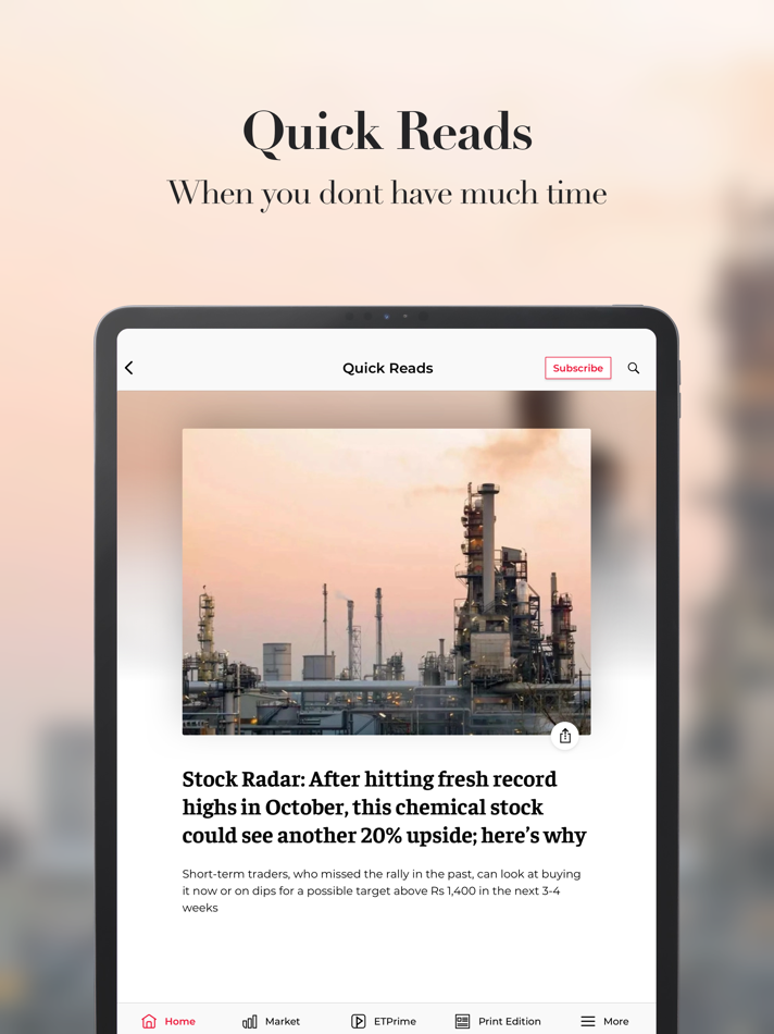 #6. The Economic Times (iOS) 게시자: Times Internet Limited