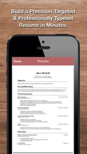 Capture d'écran de Resume Star: Pro CV Maker sur iPhone 1