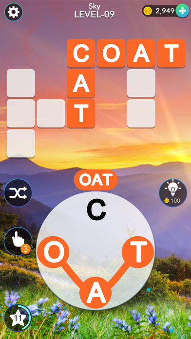 Screenshot #1 pour Word Mind: Crossword puzzle