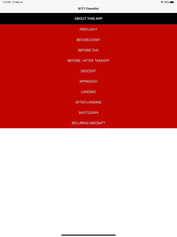 Screenshot #4 pour B777 Checklist