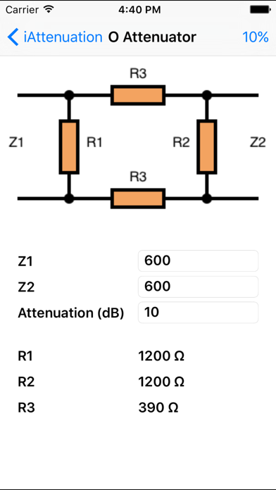 Screenshot #1 pour iAttenuation