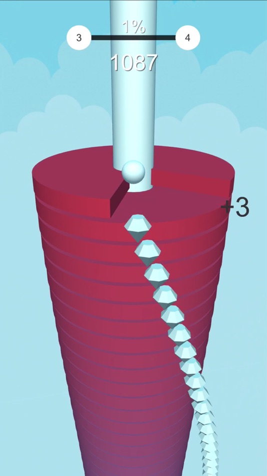 #4. Stack Fall Hit (iOS) By: 鹏 郑