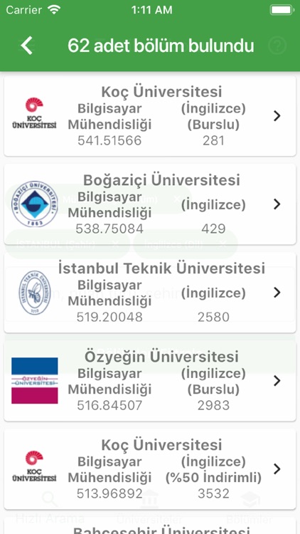 Güncel YKS Tercih Robotu