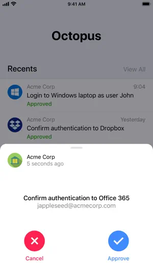 Octopus Authenticator screenshot 1