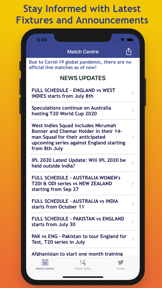 Cricket Fever:Live Score Stats screenshot