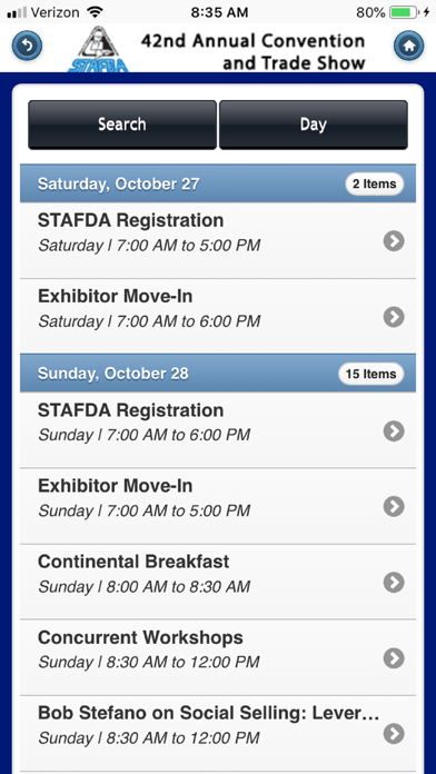STAFDA Annual Convention Screenshot 2 of 4